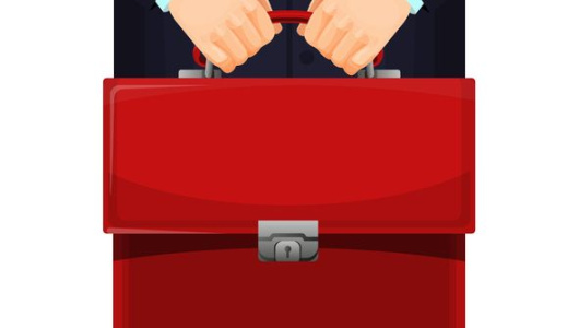 Budget briefcase illustration