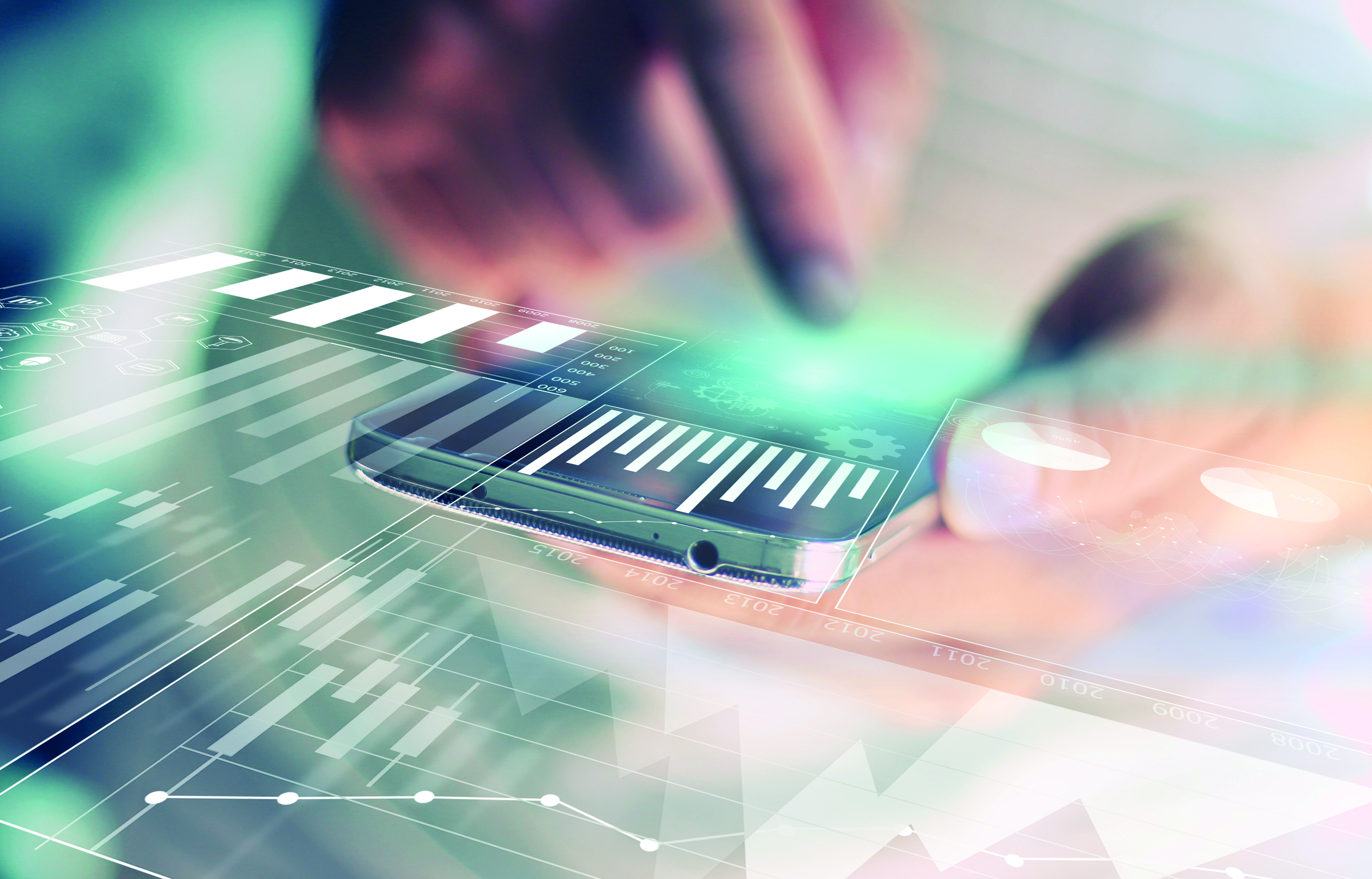 Hand,Touch,Screen,Smart,Phone.digital,Technology,Concept,business,Graph,Interface,On
